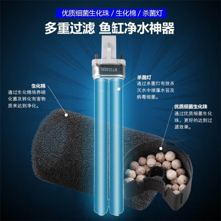 杀菌灯可以有效藻类