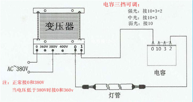 uv变压器标准接线图